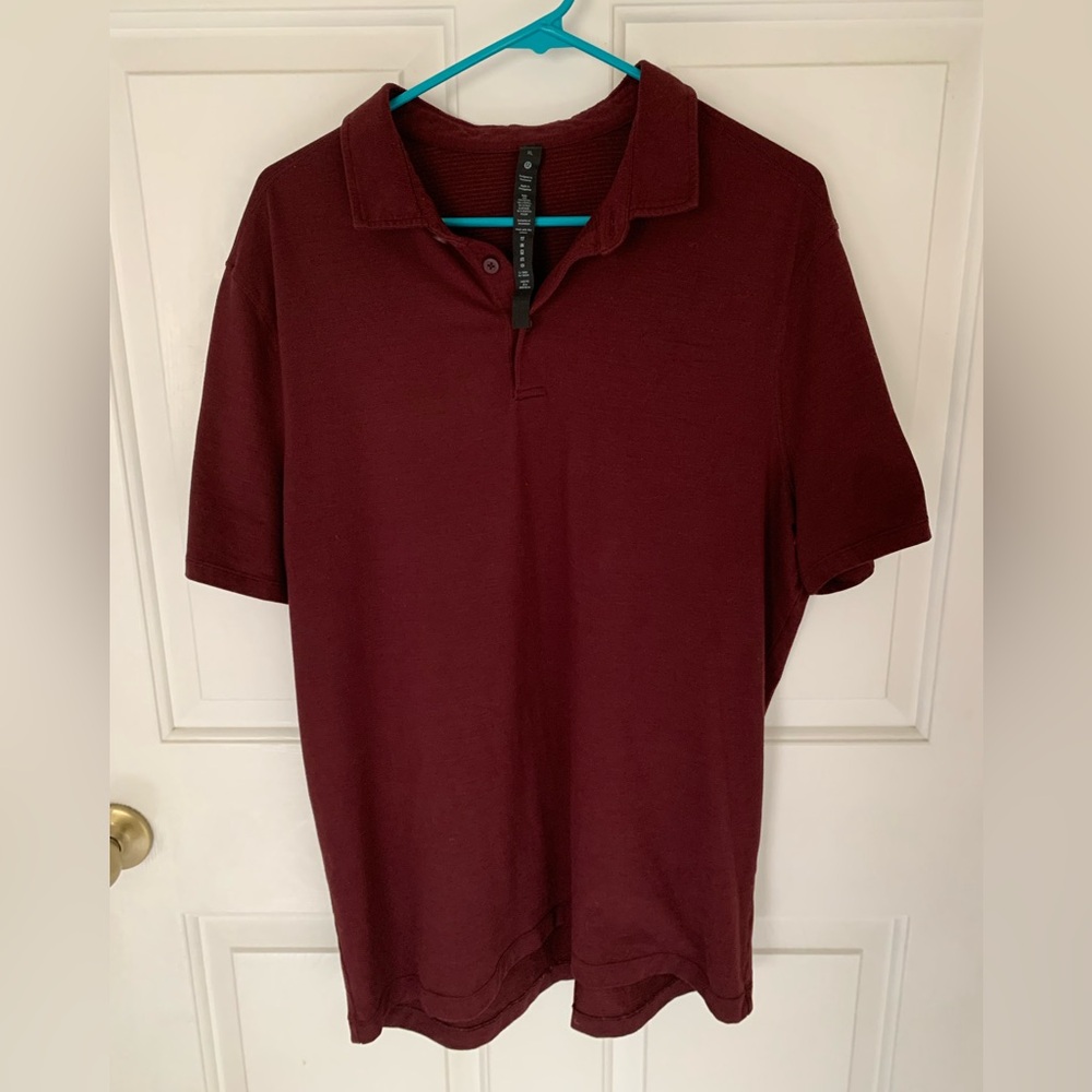 lululemon athletica Deep Red Polo Shirt
